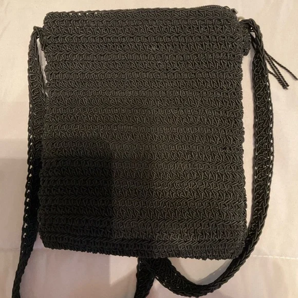 Black Woven Crossbody Bag - Unbranded - Picture 2 of 7